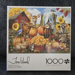 Buffalo Games Jon Wood "Autumn Animals 1000 Piece Puzzle